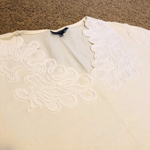TOPSHOP Latice Detail Basic Crop T - Picture 1 of 2